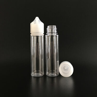 بطری مایع سیاه شفاف با چاپ صفحه نمایش سطح دستکاری و سفارشی سازی رنگ چاپ ایده آل برای بسته بندی محصولات Vape