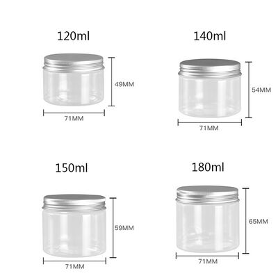 سفارشی سازی ظروف شیشه ای پلاستیکی ظروف قابل استفاده مجدد پایدار مناسب برای بسته بندی مواد غذایی، لوازم آرایشی و دارویی