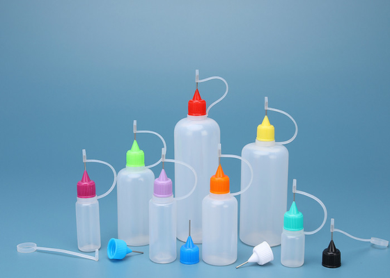 بطری درپوش سوزن روغن سیگار الکترونیکی 100٪ HDPE 3 میلی لیتر 5 میلی لیتر 10 میلی لیتر