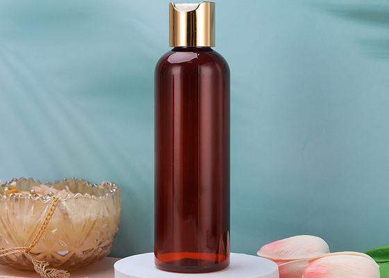 بطری های پیچی پلاستیکی فشرده 230 میلی لیتری با درپوش پیچی طلایی