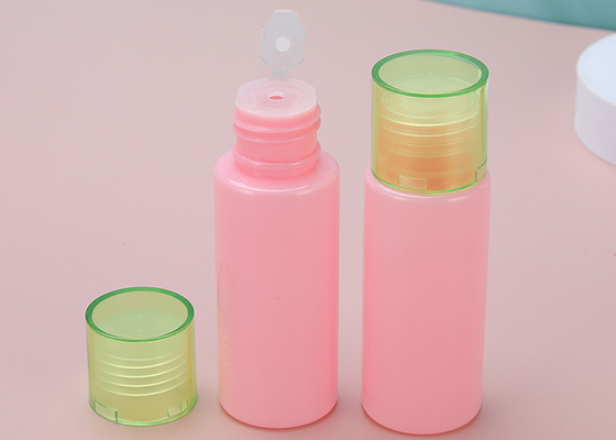 بطری های آرایشی و بهداشتی PET پلاستیکی 21 میلی متری 1 اونس Skin Essence با تاپ تاپ