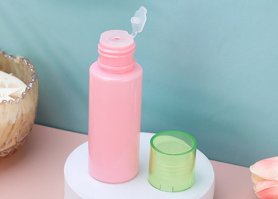 بطری های آرایشی و بهداشتی PET پلاستیکی 21 میلی متری 1 اونس Skin Essence با تاپ تاپ