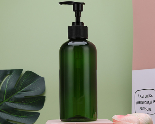 فروش داغ شفاف خالی PET 500ml ژل حمام بطری پلاستیکی مراقبت از مو سفید صاف مربع شامپو لوشن پمپ بطری پلاستیکی