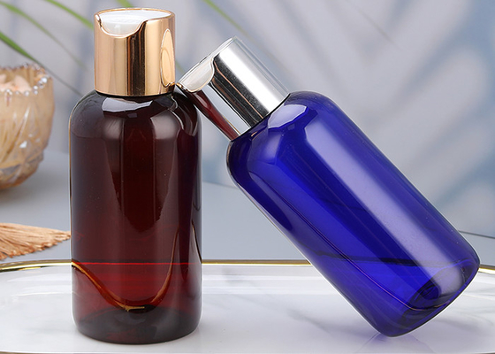بطری های لوسیون مشکی مات 120 میلی لیتری بطری پلاستیکی گرد بوستون PET 16 Oz