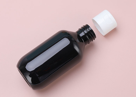 بطری های لوسیون PET درپوش Amber Flip Top 120ml برای کرم تونر آرایشی