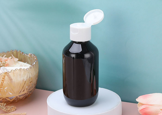 بطری های لوسیون PET درپوش Amber Flip Top 120ml برای کرم تونر آرایشی