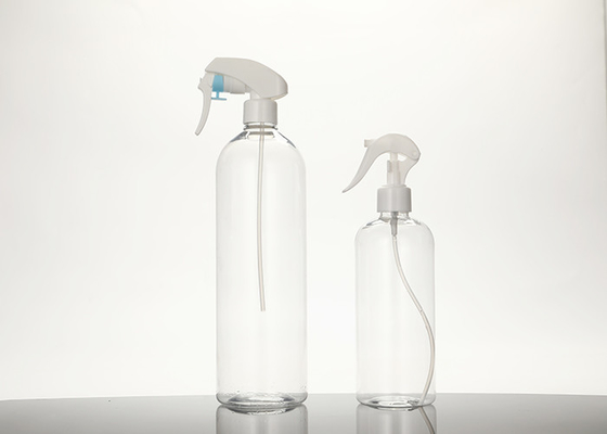 PET Squeeze White Clear Plastic Spray Bottle 500ml 1000ml
