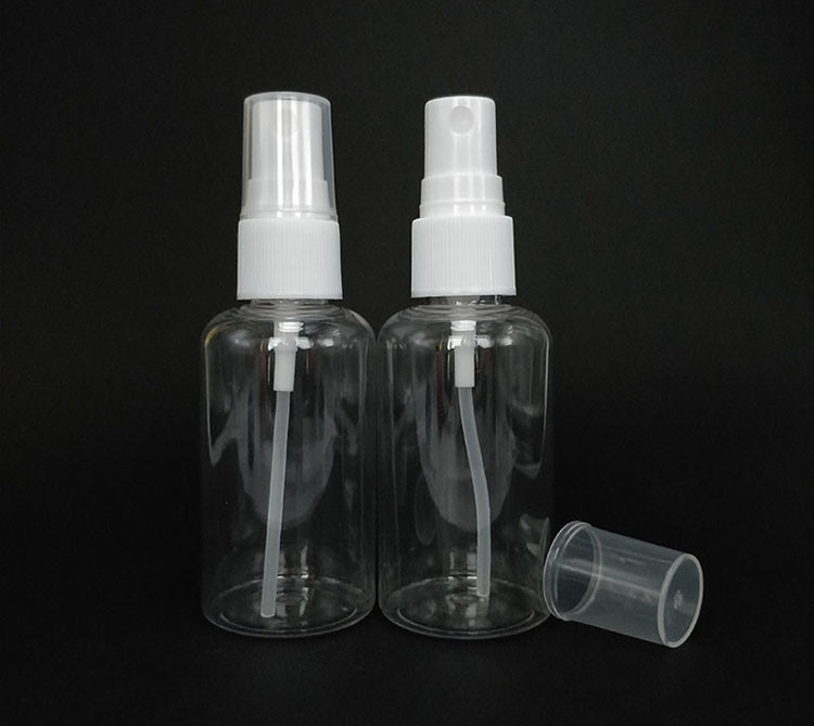 بطری اسپری با ظرفیت بالا 100ml 120ml 150ml 200ml 250ml 500ml شفاف سفید آبنبات آبی PET پلاستیکی بسته بندی آرایشی