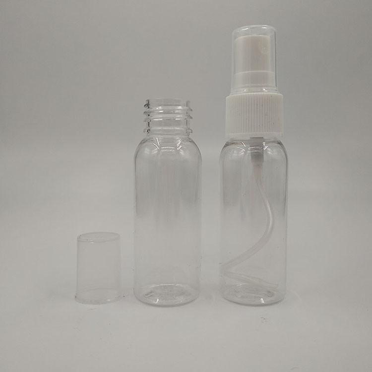 بطری اسپری با ظرفیت بالا 100ml 120ml 150ml 200ml 250ml 500ml شفاف سفید آبنبات آبی PET پلاستیکی بسته بندی آرایشی
