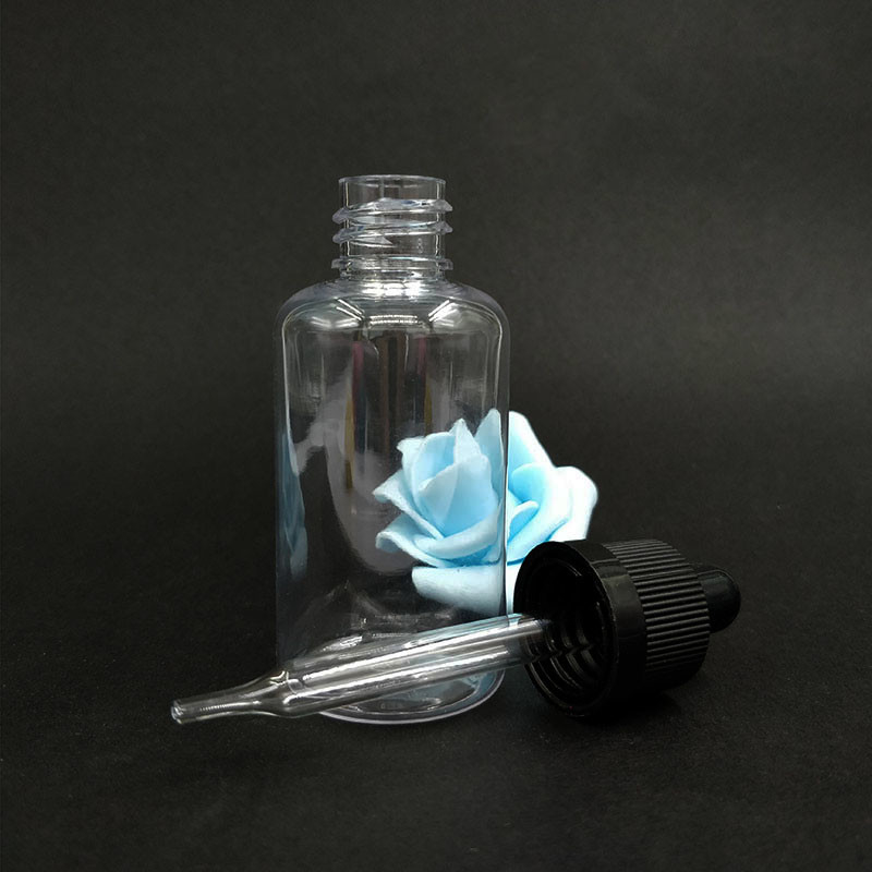 بطری های قطره ای شیشه ای صاف برای مایعات - کلاه قطره ای در اندازه های مختلف 10ml-120ml