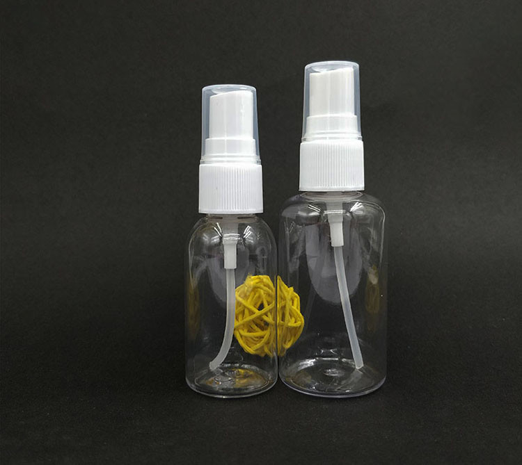 عمده فروشی 10ml 20ml 30ml 50ml 60ml 100ml 120ml بطری های اسپری پلاستیکی خالی بطری اسپری حیوانات خانگی با اسپری کننده مه نازک