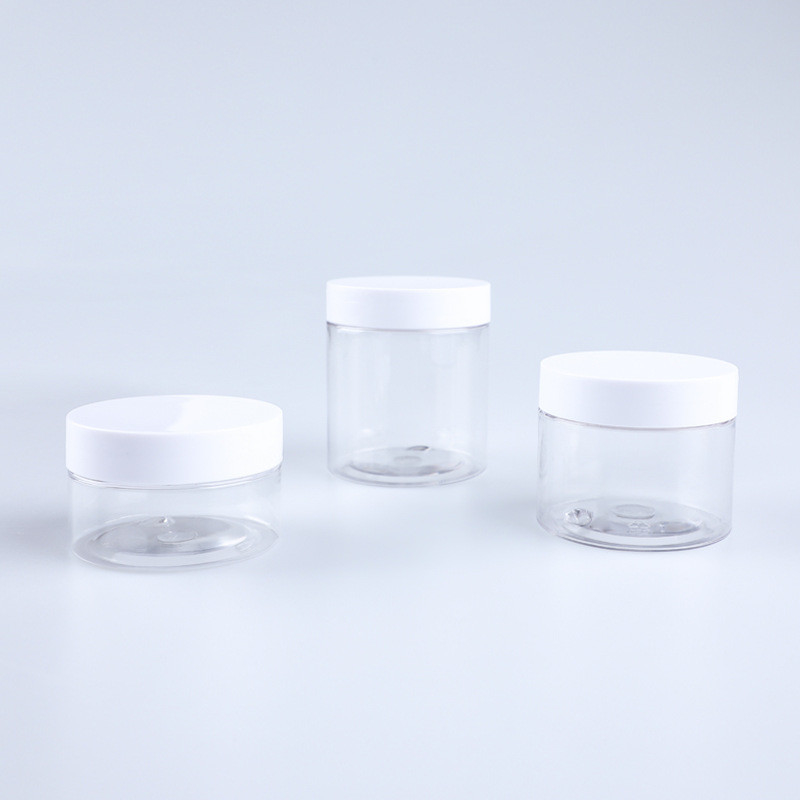 عمده فروشی 8 اونس 100ML 200ML 250ML 500ML سفارشی خالی دهان بزرگ لوکس پلاستیک PE زیبایی بدن بطری