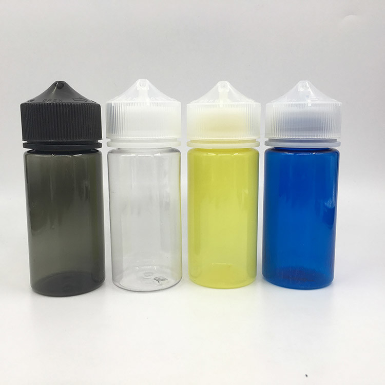 10ml تا 100ml چاپ رنگی سفارشی پیچ کلاه ضد بچه بطری مایع برای E مایع