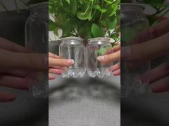 لوگو قابل سفارشی شدندانچه های پلاستیکی شفاف PET با پوشش آلومینیومی برای آبمیوه نوشیدنی