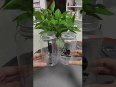 بطری خالی نوشیدنی شیر و آبمیوه PET پلاستیکی درجه غذایی با درب