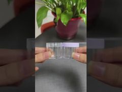 بطری پلاستیکی شفاف با کاپ برای کرم چشم یا کرم لب